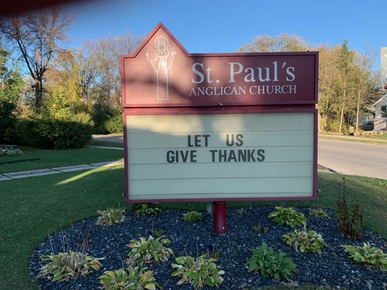 Thanksgiving Service. Sunday, October 10th, 2021