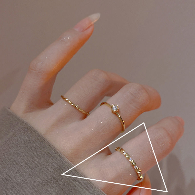 Thumbnail: VENTFILLE 925 Sterling Silver Hollow Heart Love Ring