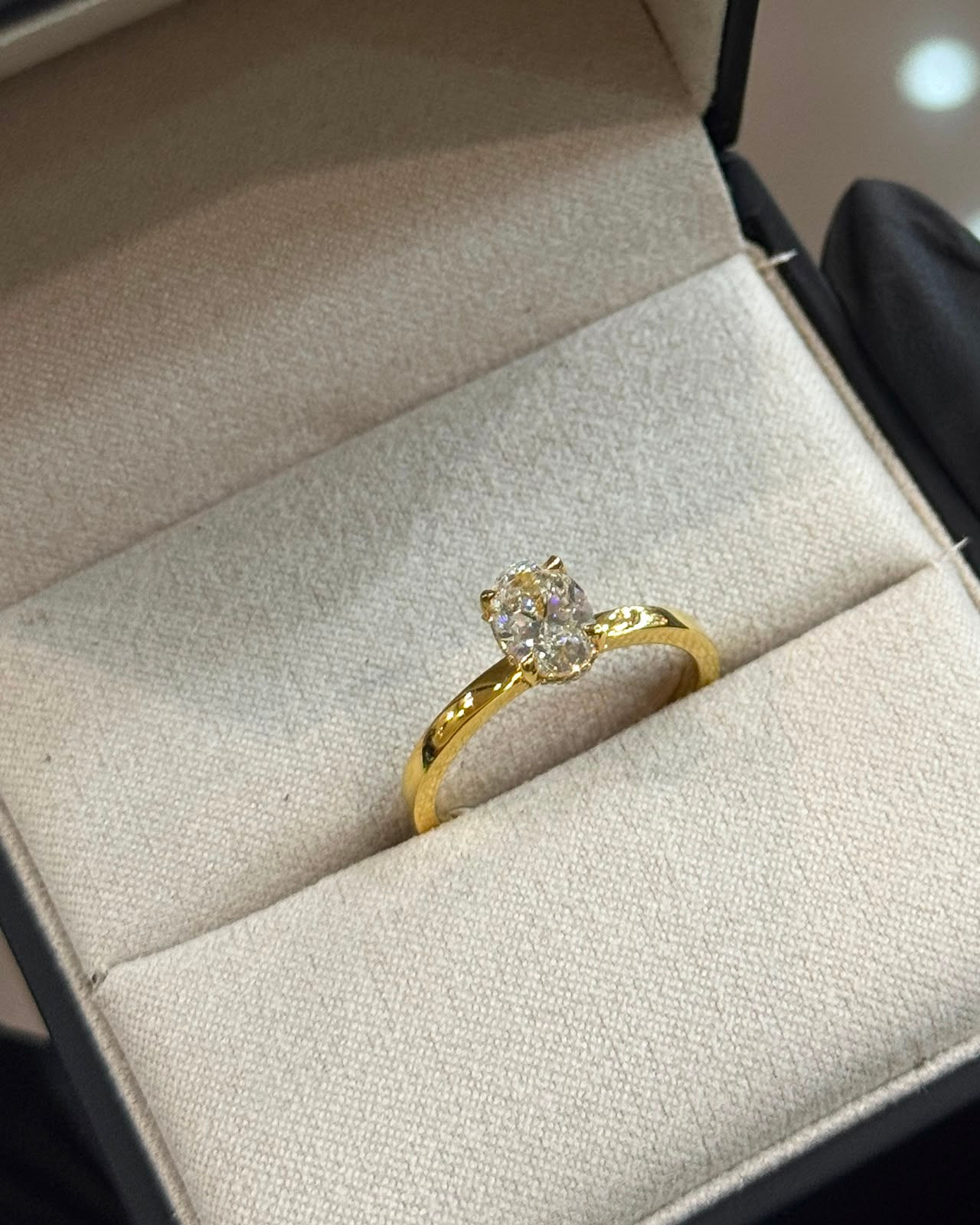 1ct Oval Diamond Solitaire Engagement Ring GIA Certified