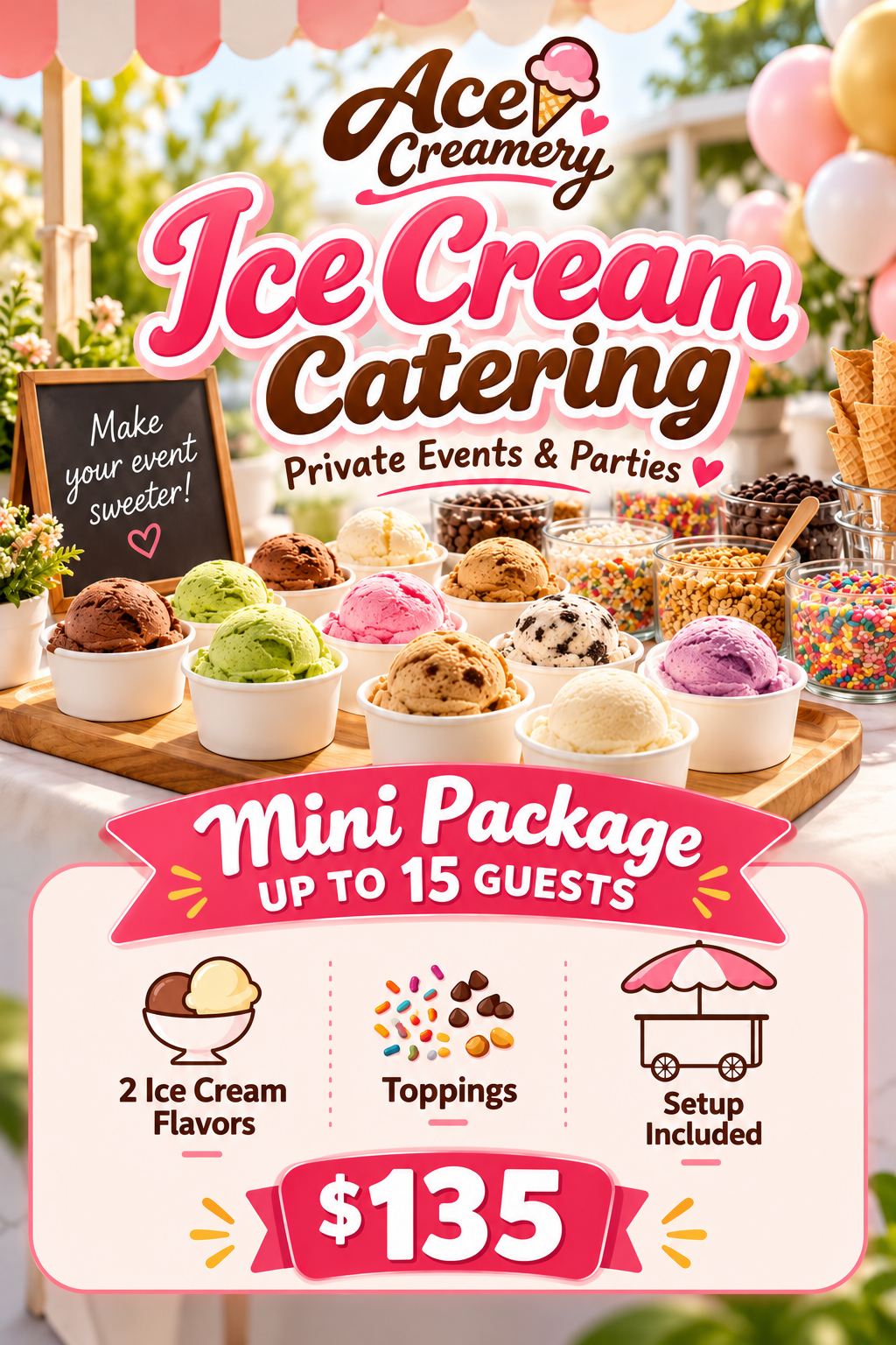 MINI PACKAGE - UP TO 15 GUESTS - ALL YOU CAN EAT