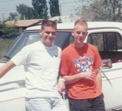 Author and Mike Hawkins (1990), Sandy Utah