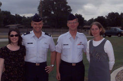 Jenny, Author,McConnell AFB KS. Ryan's reenlistment.