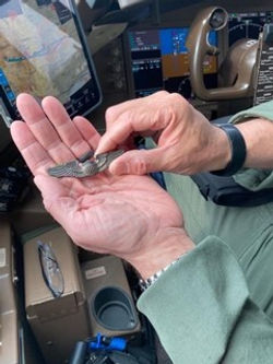FInal KC-46 flight Captain Leroy Swetnam's wings went with the Author