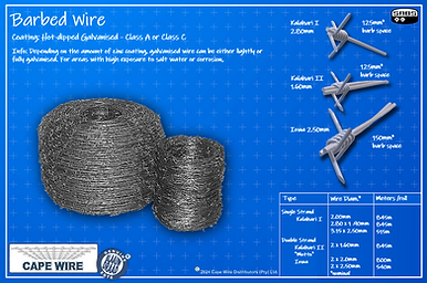 A kind of fencing wire that has pointed spikes or hooks at fixed distances and is used to prevent entry or enclose animals.