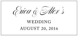 Erica & Alex Wedding Titles