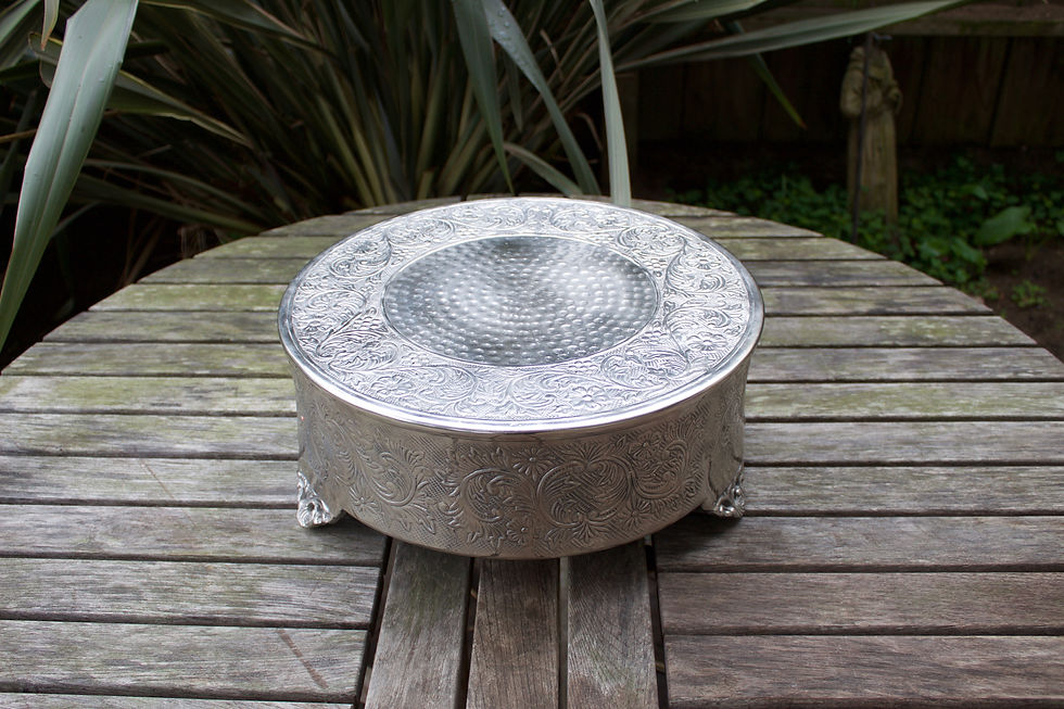 16" Silver Cake Stand