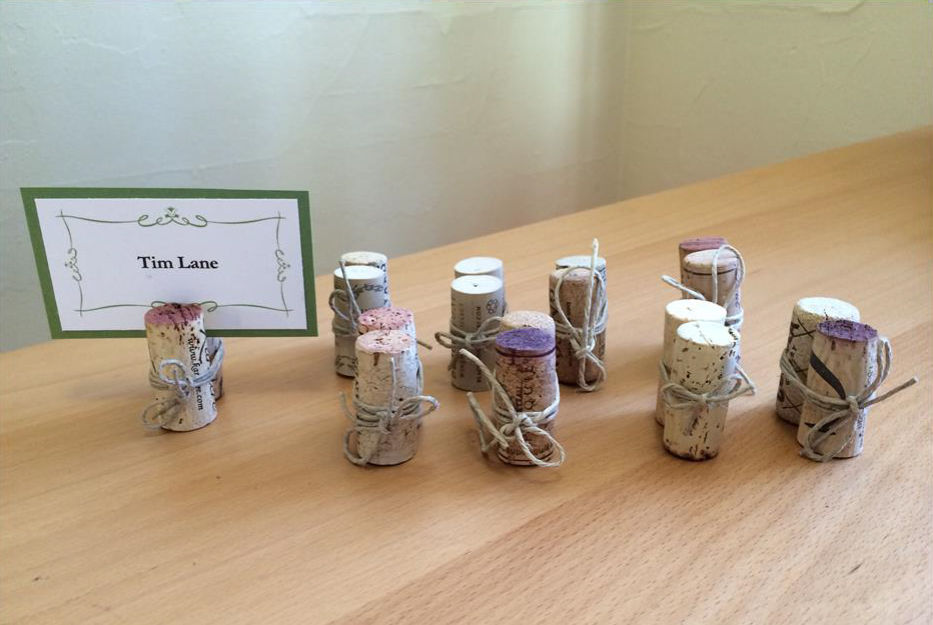 Wine Cork Place Card Holders