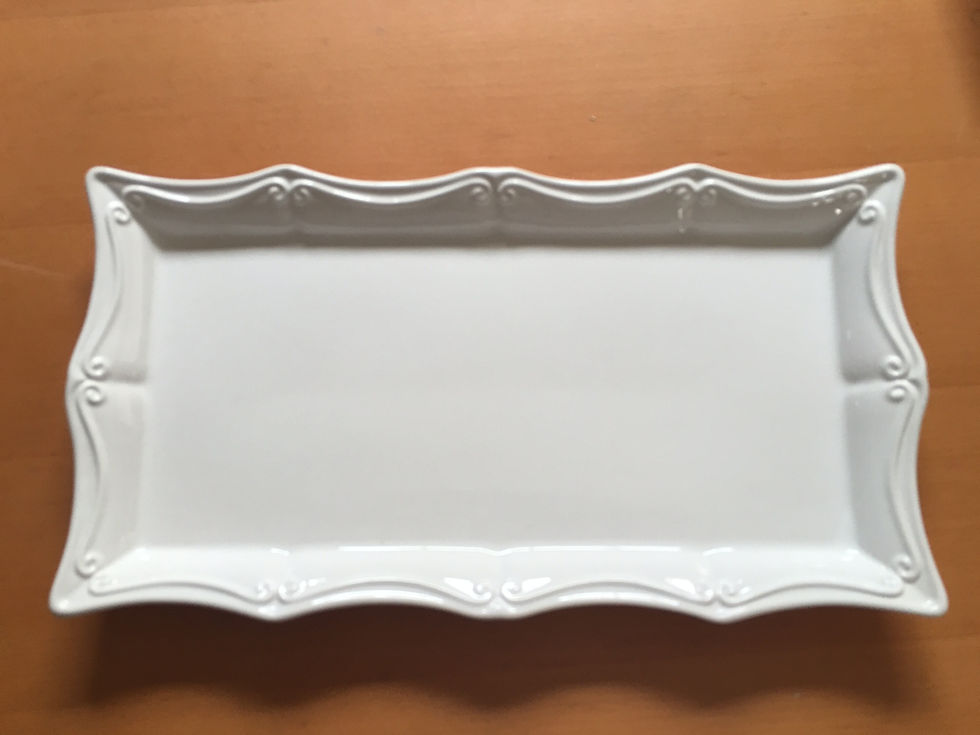 Simple White Ceramic Platter