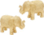 Gold elephants