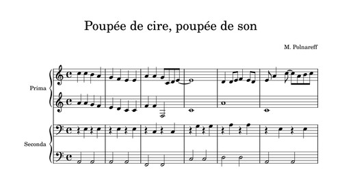 Poupée de cire, poupée de son - Gainsbourg | Les cours de piano