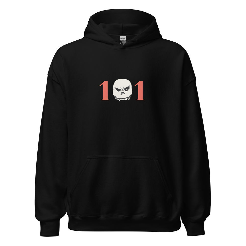 Thumbnail: Waves & Graves - SoCal Coast 101 Skull - Heavy Blend Unisex Hoodie