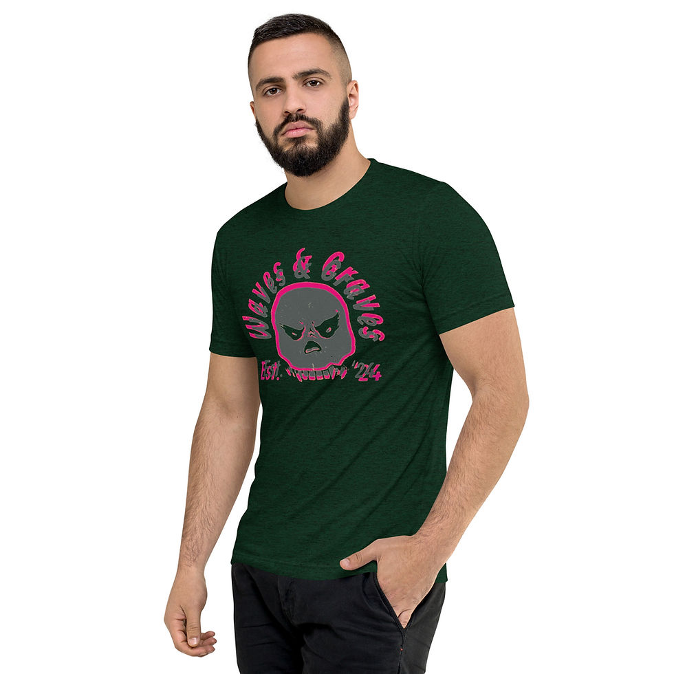 Thumbnail: Waves & Graves 3-D — Short sleeve t-shirt