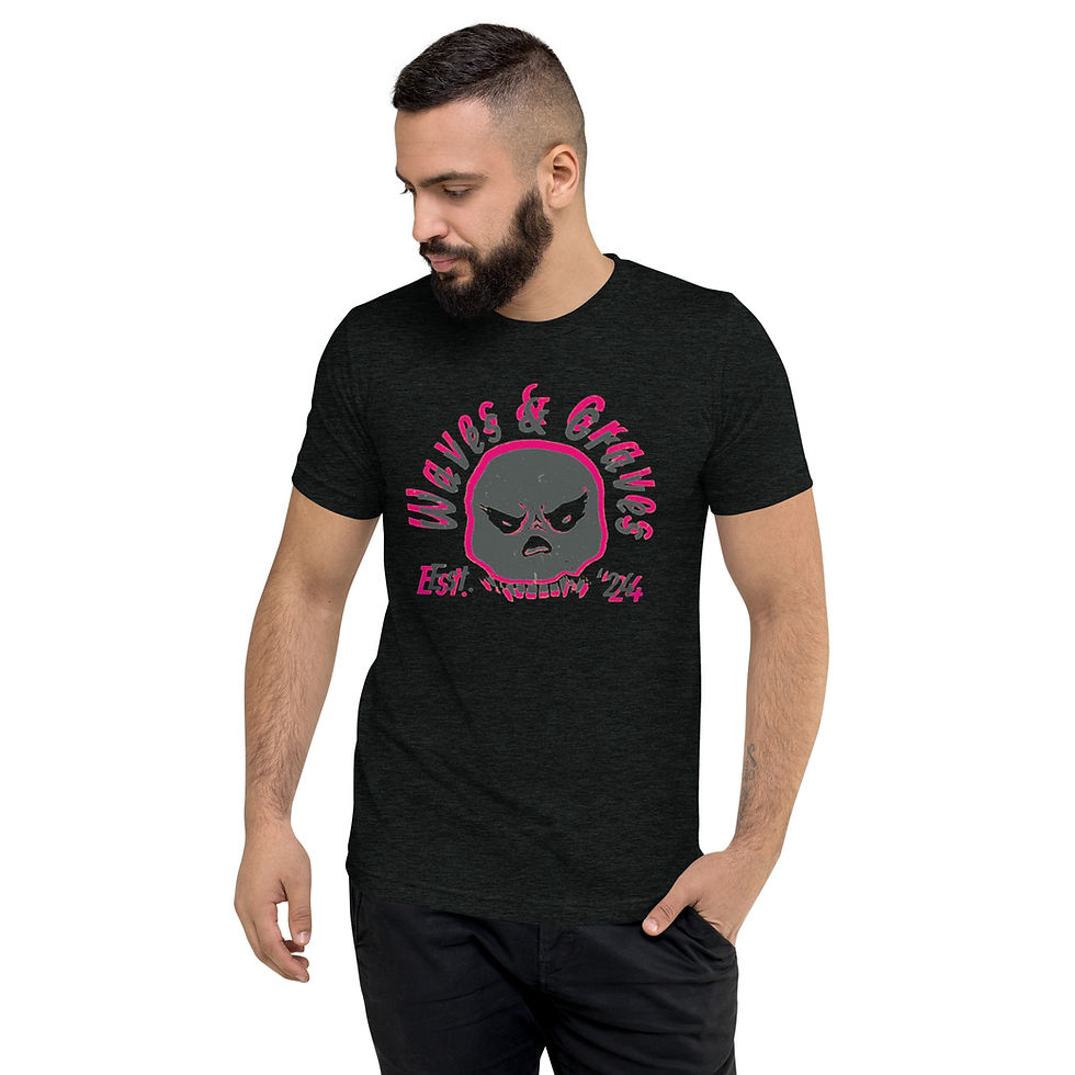 Thumbnail: Waves & Graves 3-D — Short sleeve t-shirt