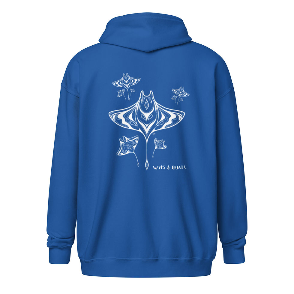 Thumbnail: Waves & Graves | Share The Reef @ Tabletops Reef - Heavy Blend Zip Hoodie