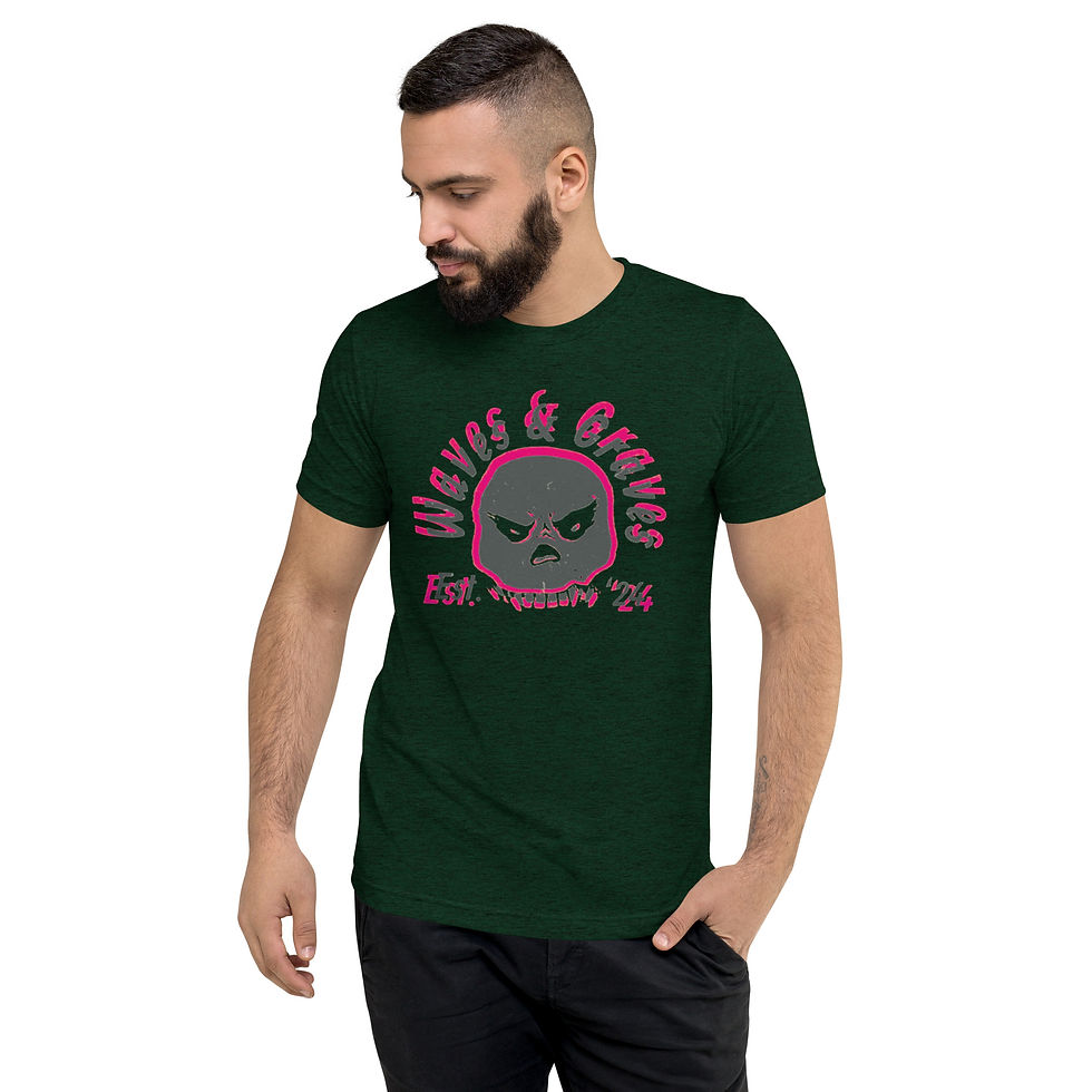 Thumbnail: Waves & Graves 3-D — Short sleeve t-shirt