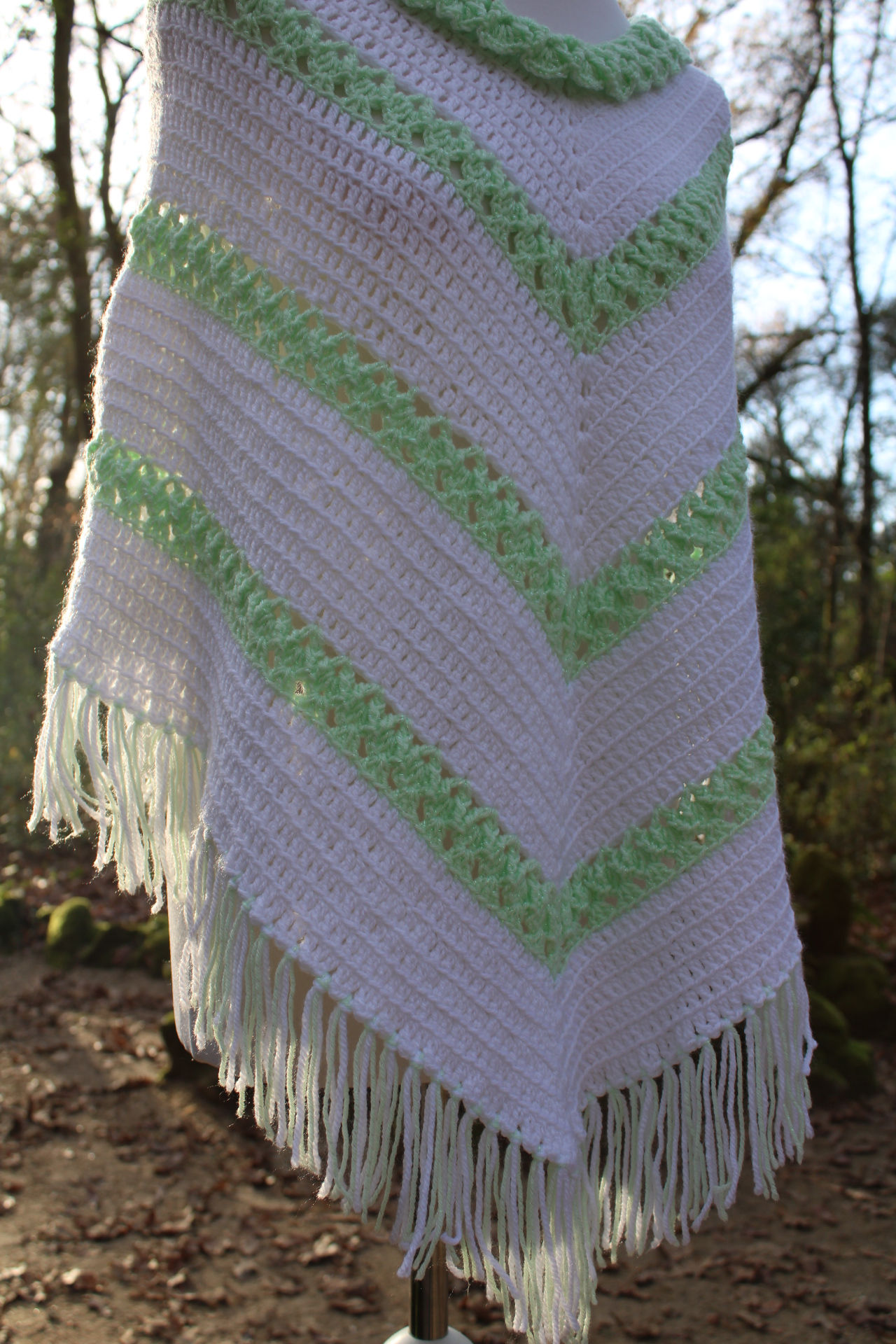 Mint Meadow Handmade Crochet Poncho