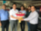 Welcoming the Managing Director of Hyndai Mobis, Korea.