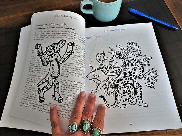 Tzolkin Daily Planner coloring pages