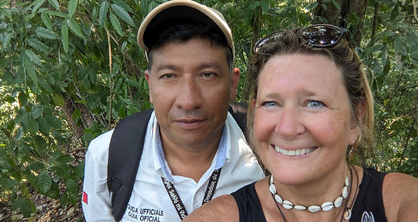 Laura and her Maya jungle guide