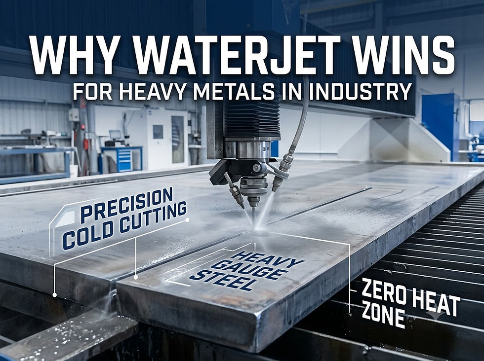 Why Waterjet Is the Best Choice for Cutting Heavy Metals & Hard Plates in Heavy Industry