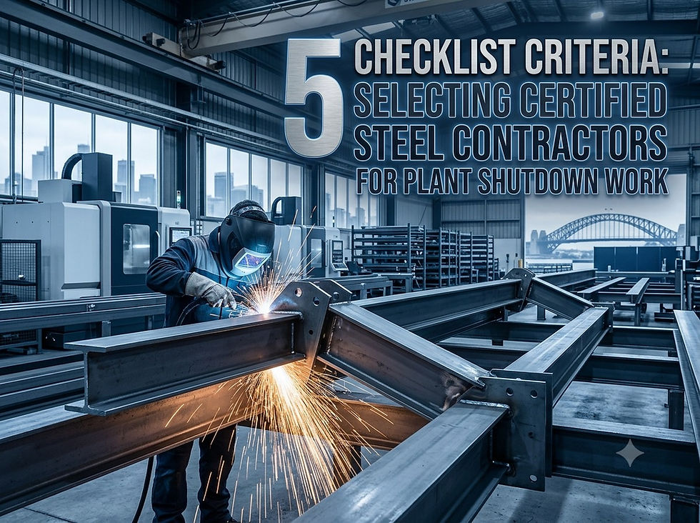 5 Checklist Criteria for Selecting Certified Steel Contractors for Complex Mining & Manufacturing Shutdowns