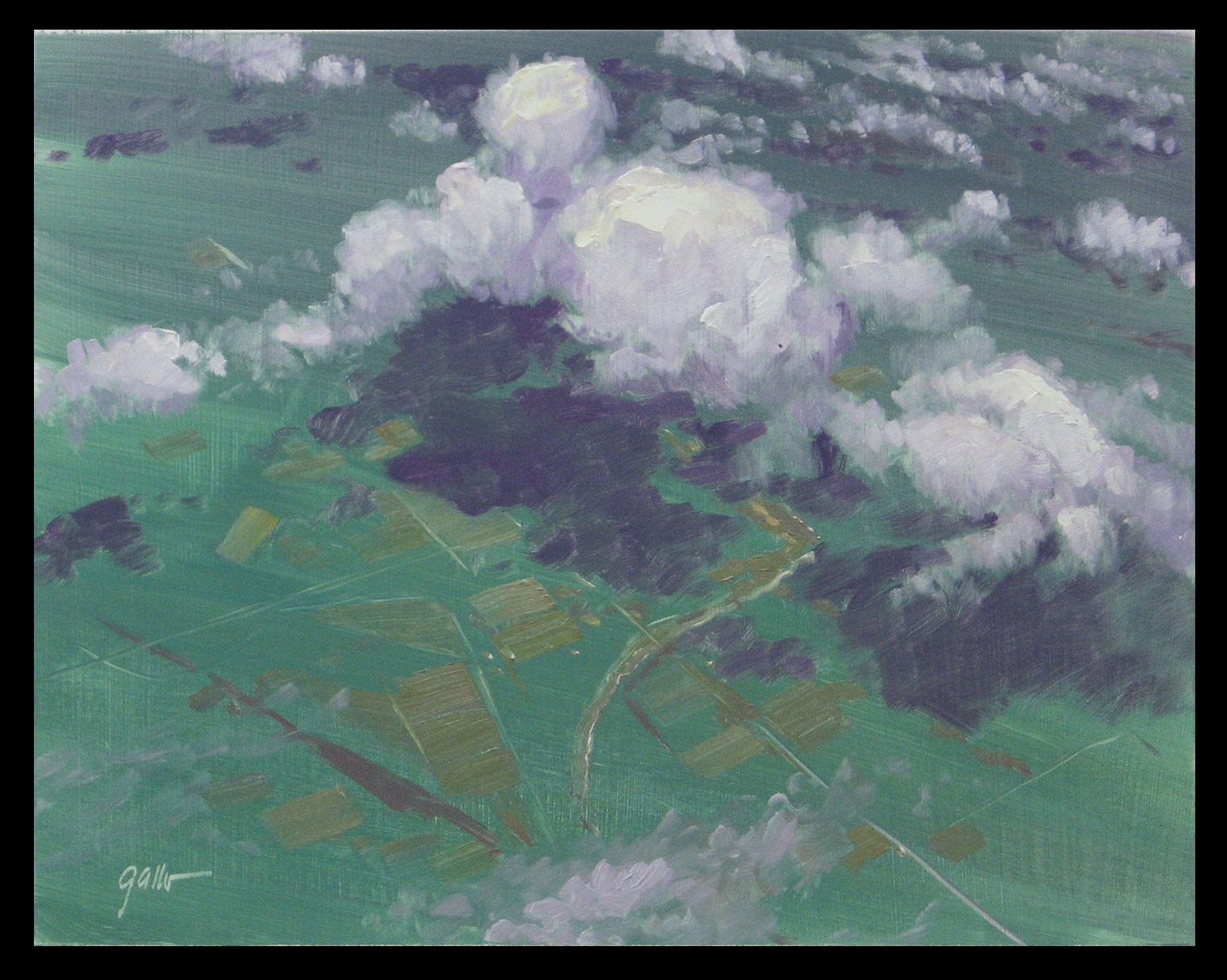 Clouds #1- Original Oil, 9"x12"