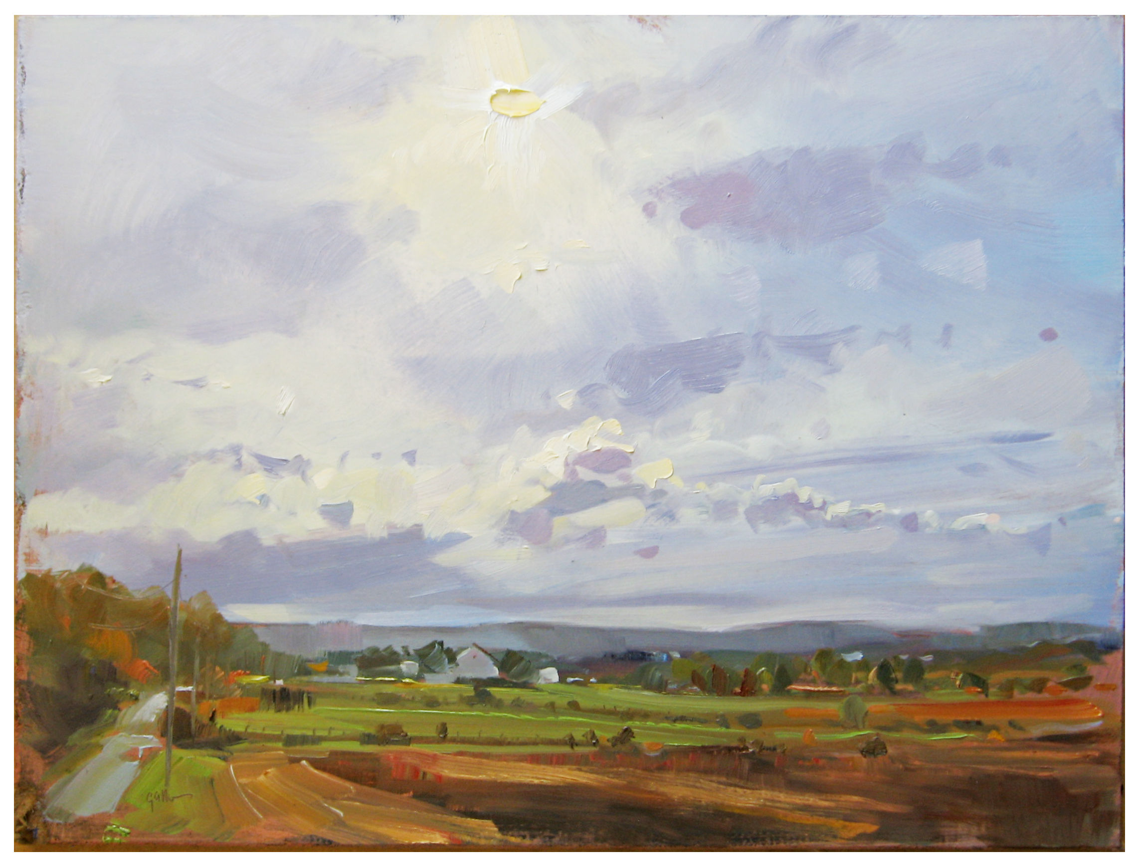 Early Evening Sky - Original Oil, 11"x14"