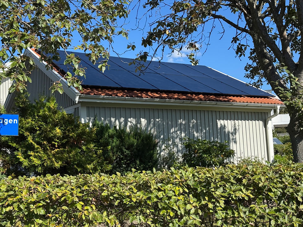 Installation av solceller i Torslanda – bild 1 av 2