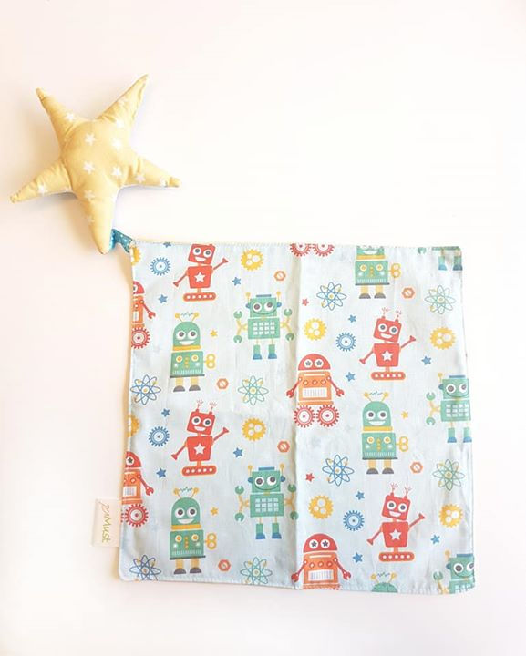 שמיכמיך כוכב - טורקיז צהוב