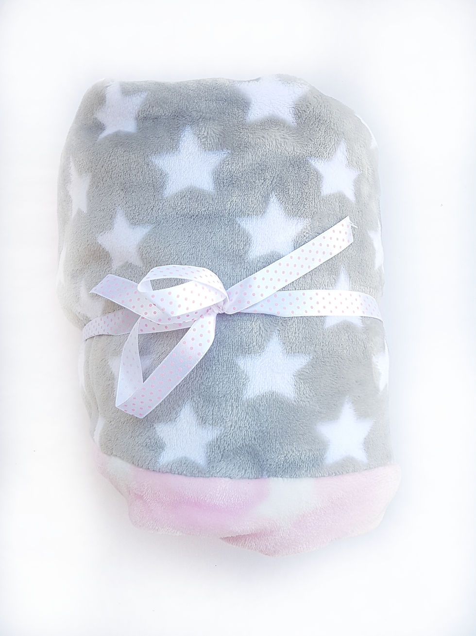 שמיכת חורף לתינוק - אפור-ורוד