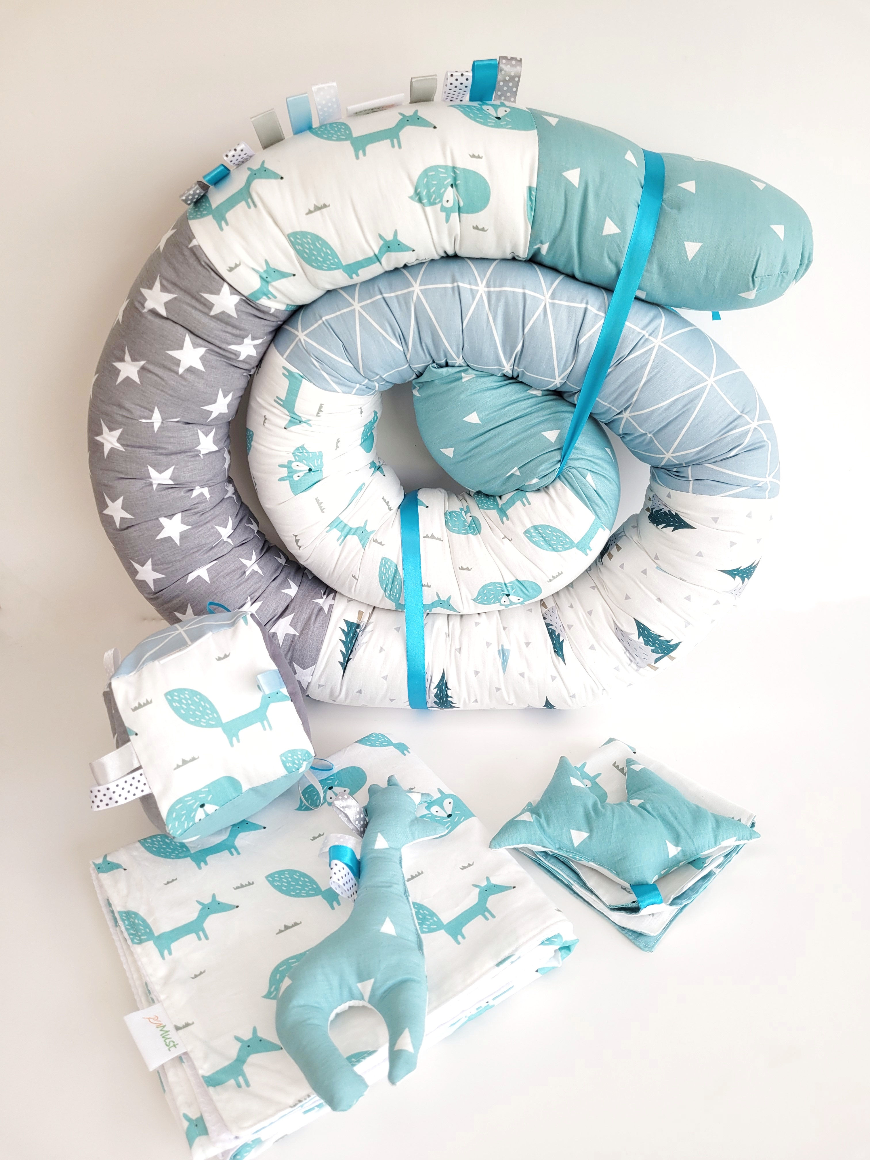 חבילת חיבוק - שועלים בטורקיז