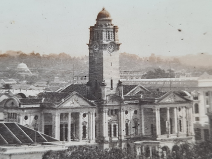 Thumbnail: The Former Supreme Court Area Back & White Real Photo Picture Postcard Colony