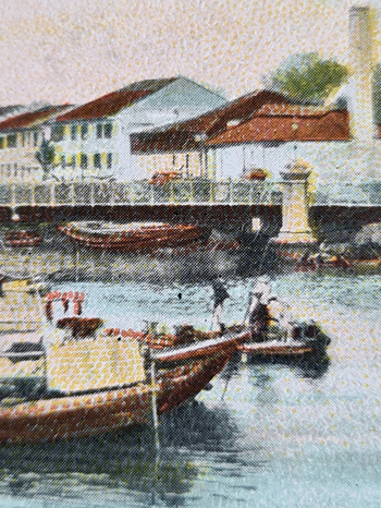 Thumbnail: 1905 Singapore River. " Send to France affixed  France inclochina 1904-1905