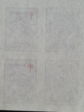 Thumbnail: China 1948.7.5 Funding Anti-Tubercolosis, small edition 7×5 pieces (35 pieces)