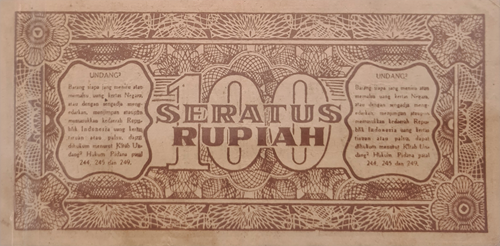 Thumbnail: Indonesia Oeang Republik Indonesia 5 Rupiah Soekarno 1947 TGC 25 ( Consignment )