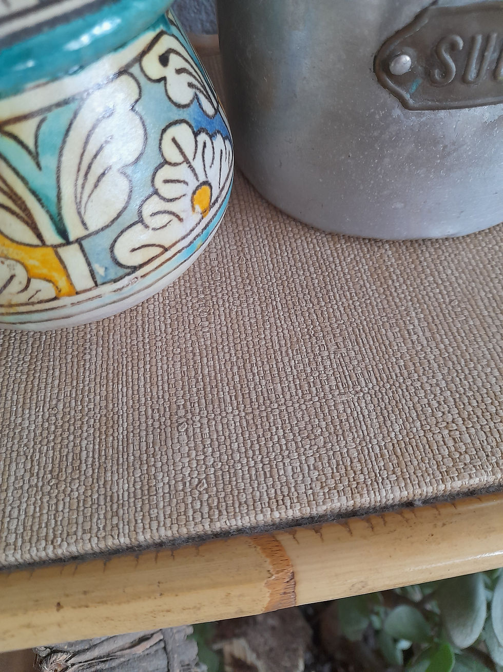 Miniature : Etagère murale rotin année s60/70