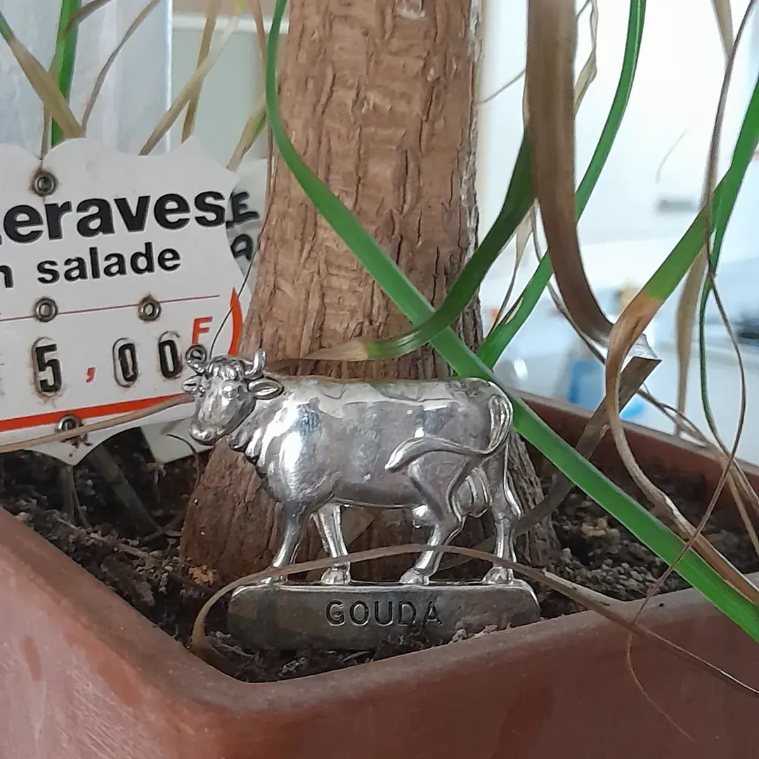 Lot 6 pics métal argenté années 70 SILEA