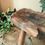 Miniature : Ancien petit tabouret de traite