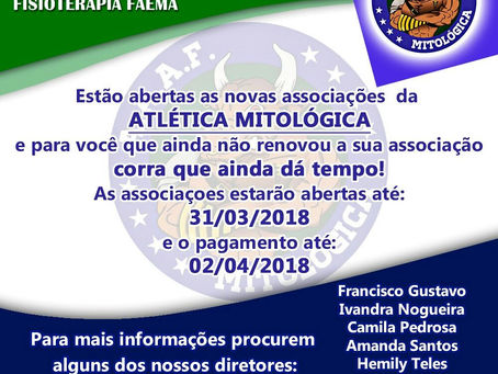 Está aberto o período de Associações