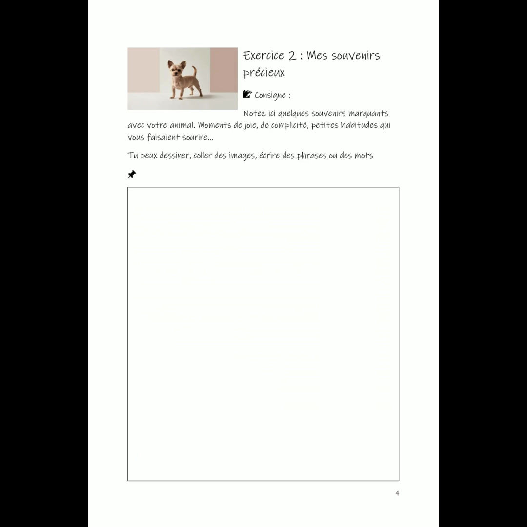 Mini Journal Deuil animal Gratuit