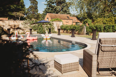 Pool side events, Cotswolds Pool party weddings