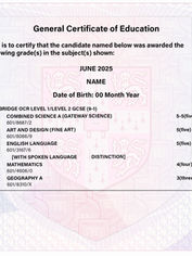 Buy Replica Replacement OCR Certificate