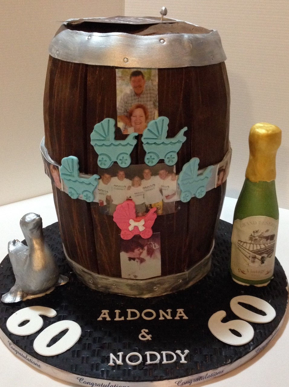 Wine Barrel Cake