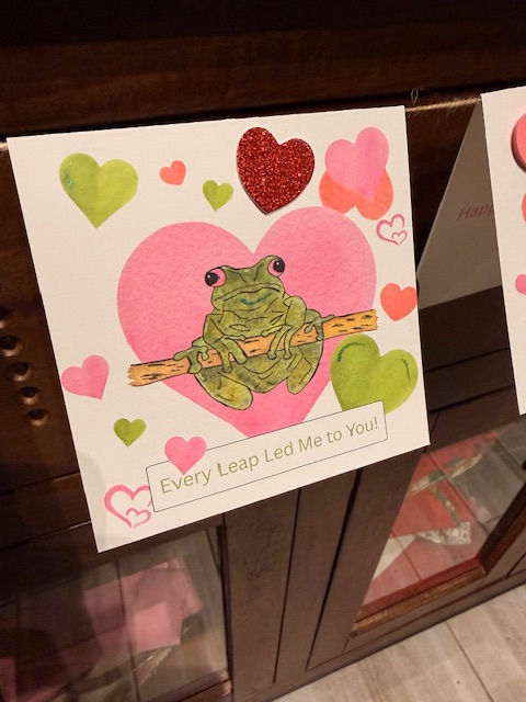 Thumbnail: Frog Love - Valentine Cards - Set of 4 (5.25 x 5.25in) - Free Shipping!
