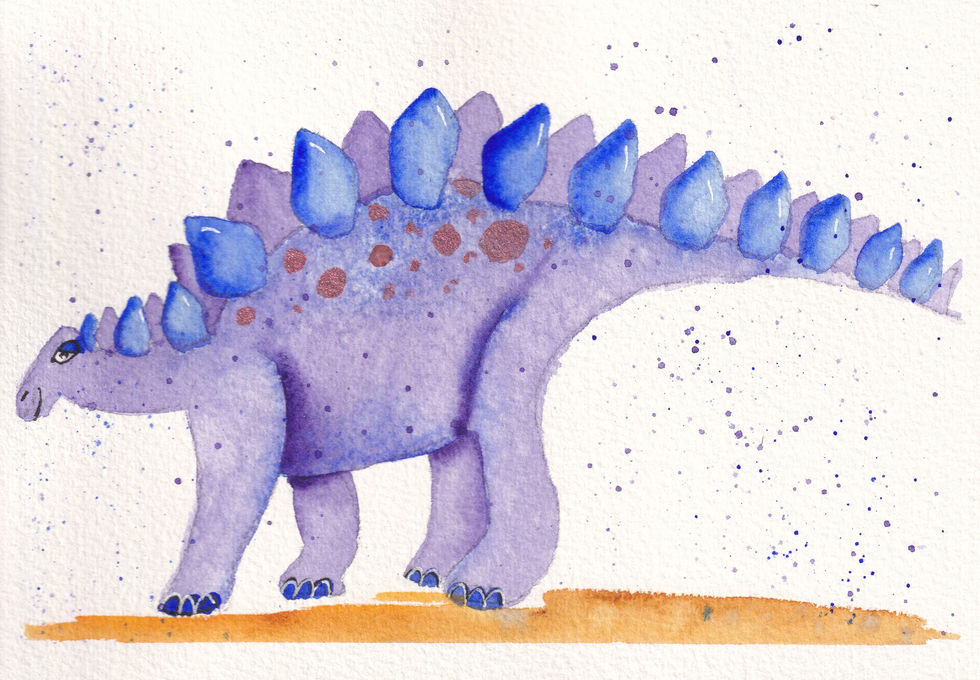 Purple Stegosaurus