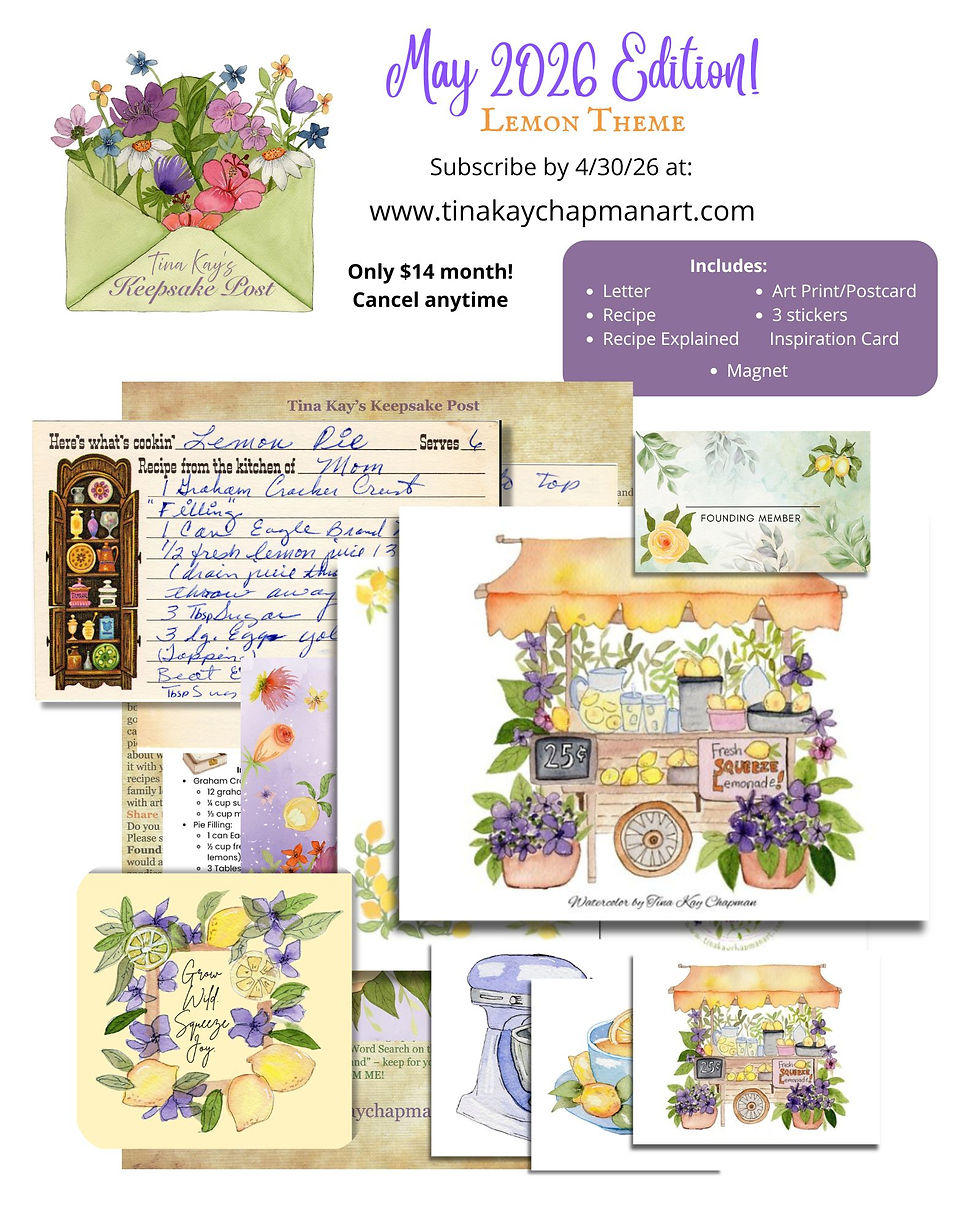 Thumbnail: Tina Kay's Keepsake Post - Monthly Snail Mail Club! Includes Shipping!