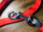 Thumbnail: 5/16" Winch Line Doggie Leash w/ Red Protective Cover & Swivel Snap
