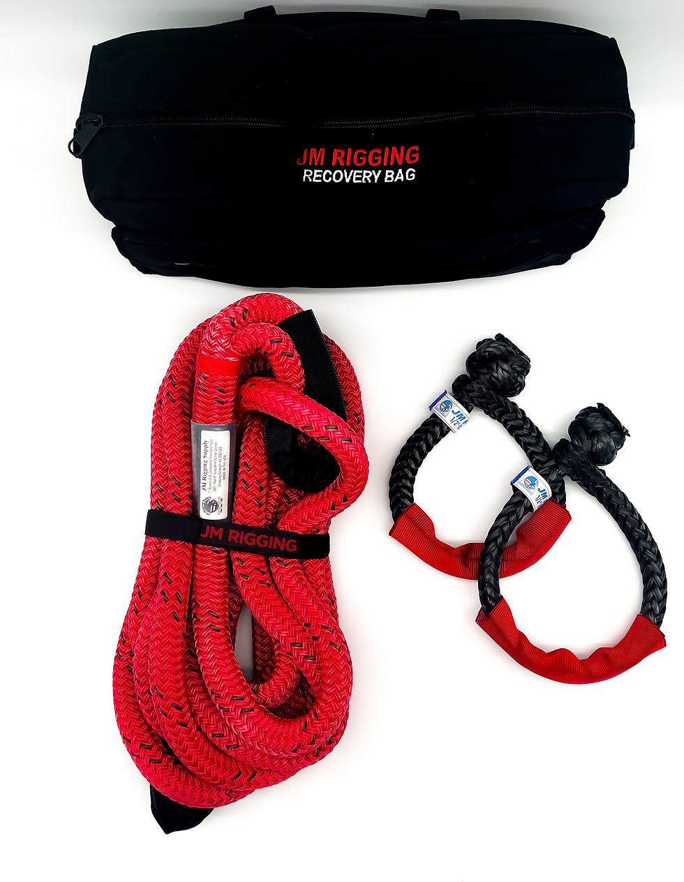 Thumbnail: 1'' Kinetic DB Nylon Recovery Kit w/ 8" Eyes, BLK Protective Sleeve