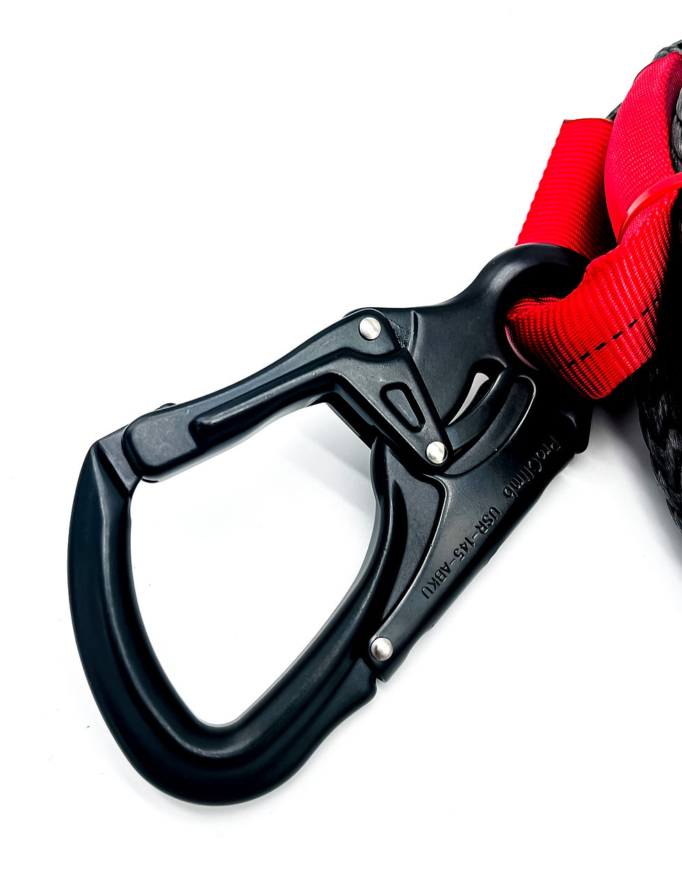 Thumbnail: 5/16" Black Dyneema SK78 Competition Spotter's Rope w/ 5/16" Soft Shackle