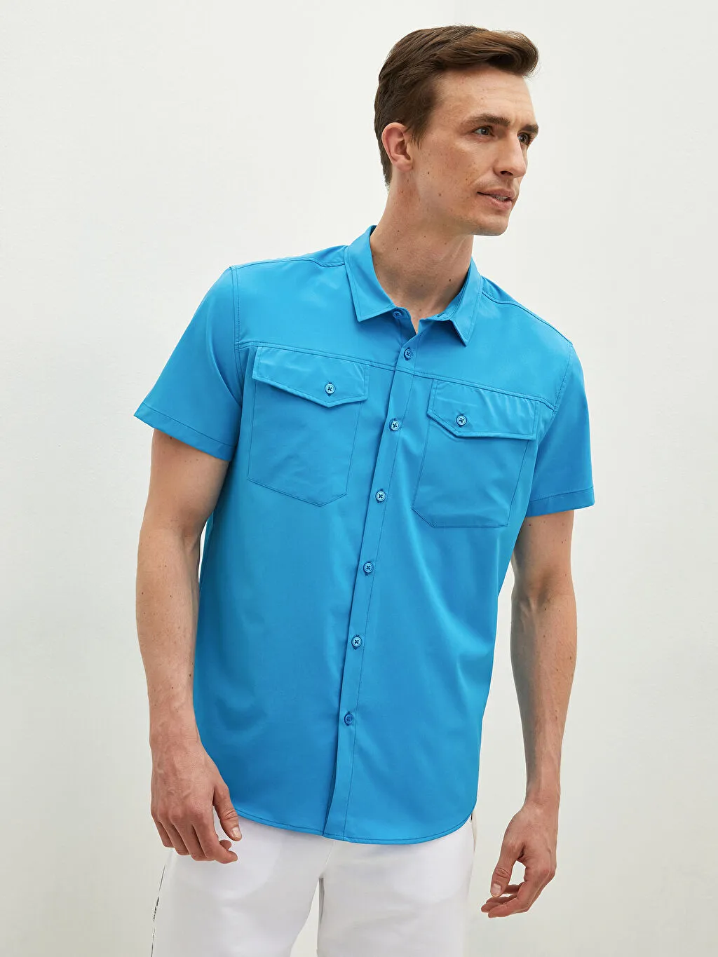 Regular Fit Short Sleeve Men's Shirt